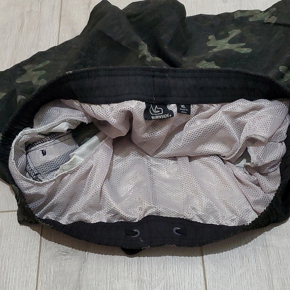 BURNSIDE MAN'S SWIM TRUNKS, Sz XL, GREEN/ARMY, NEW - Picture 8 of 12